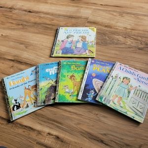 6 Preloved Vintage Golden Books